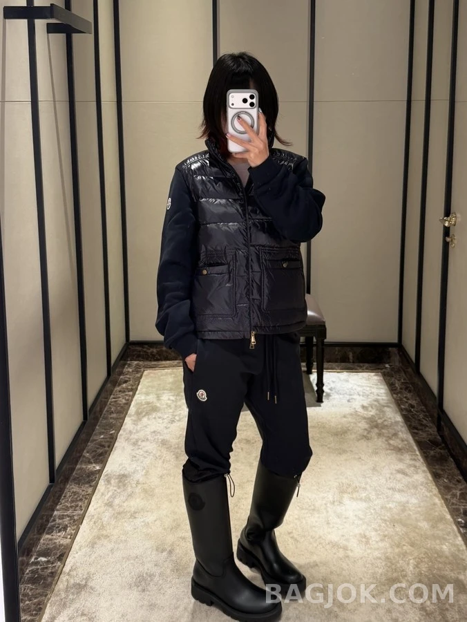 몽클레어 몽클레어 패딩 니트 집업 자켓 상세 이미지