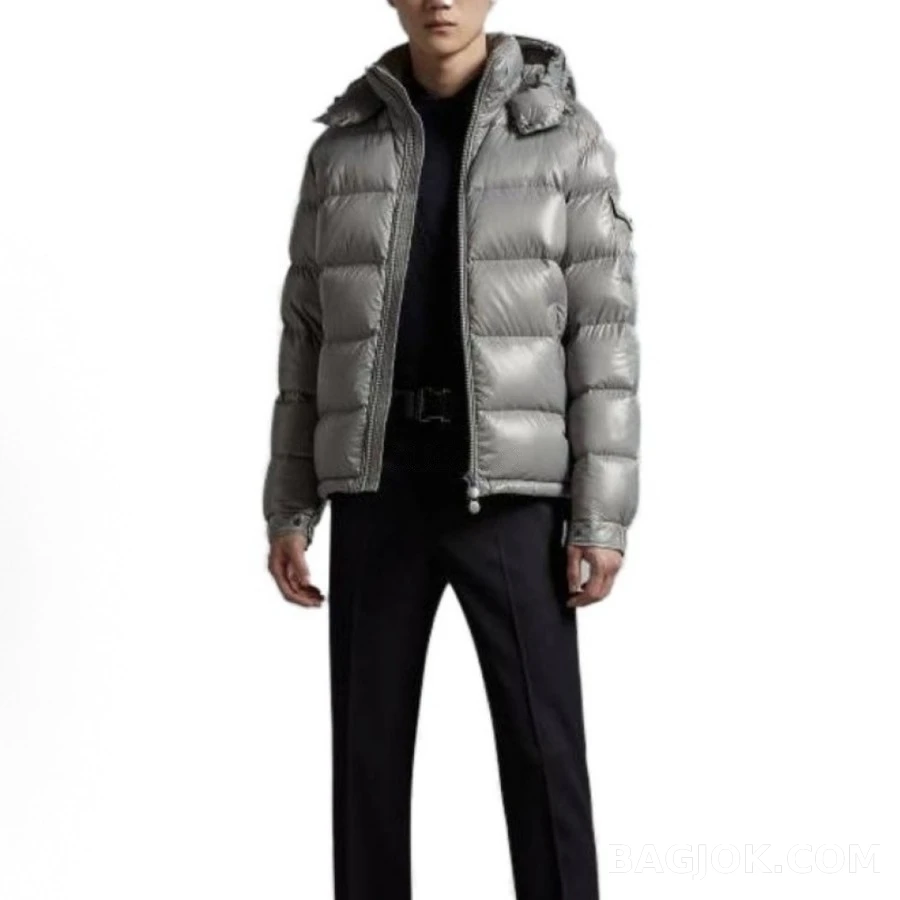 몽클레어 몽클레어 후드 숏 광택 다운 재킷 상세 이미지