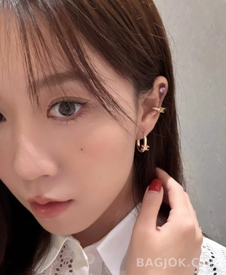 셀린느 셀린느 트리오페 에나멜 귀걸이 상세 이미지