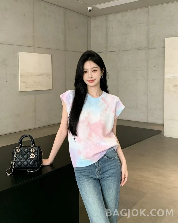 디올 디올 수채화 니트 베스트 상세 이미지
