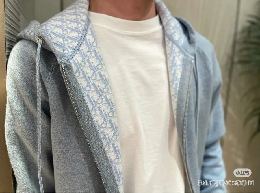 디올 디올 오블리크 패턴 후드 맨투맨 상세 이미지