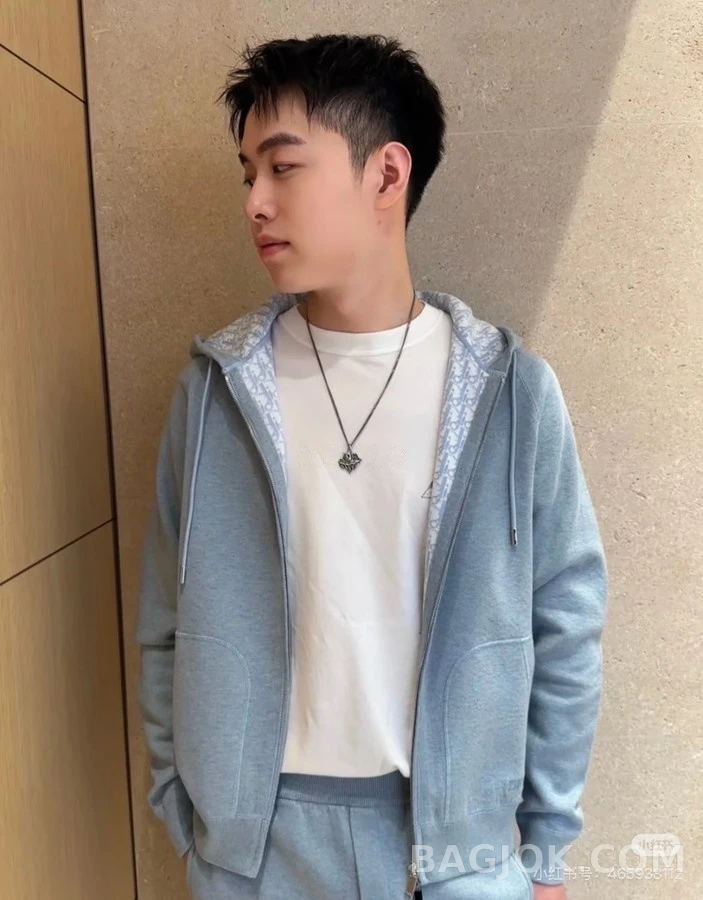 디올 디올 오블리크 패턴 후드 맨투맨 상세 이미지