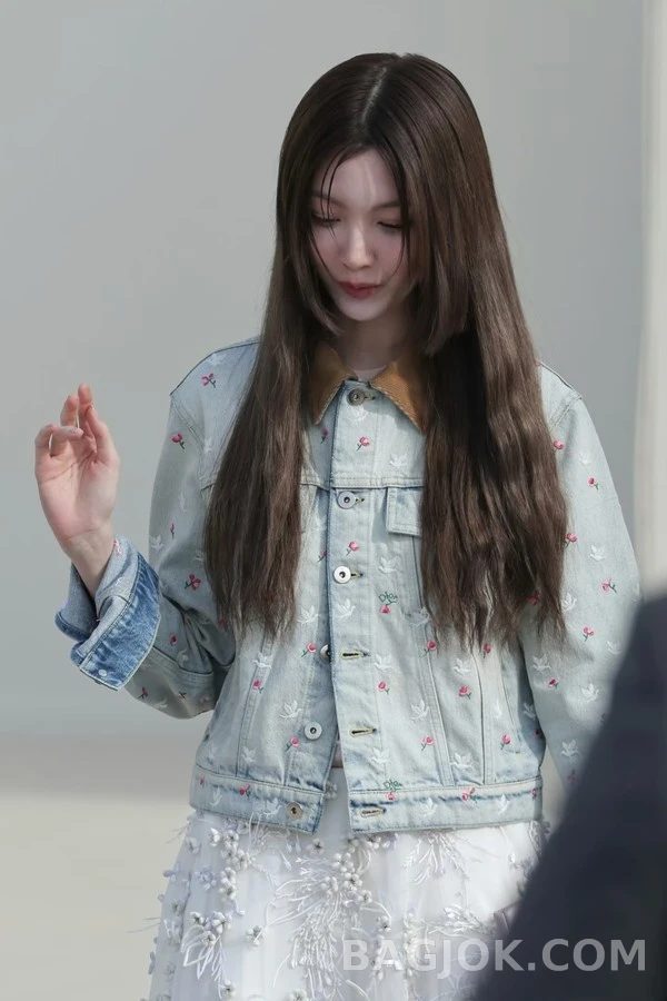 디올 디올 장미 자수 데님 자켓 상세 이미지