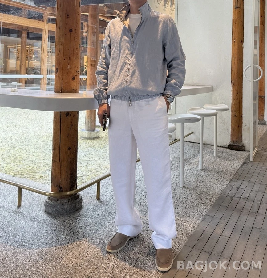 로로피아나 로로피아나 리버시블 린넨 자켓 상세 이미지
