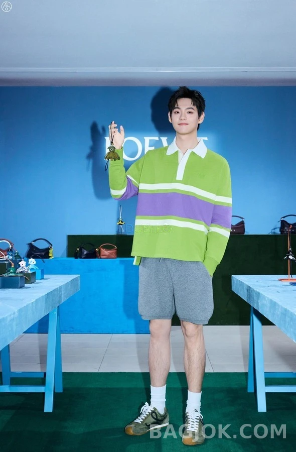 로에베 로에베 스트라이프 롱슬리브 폴로 셔츠 상세 이미지