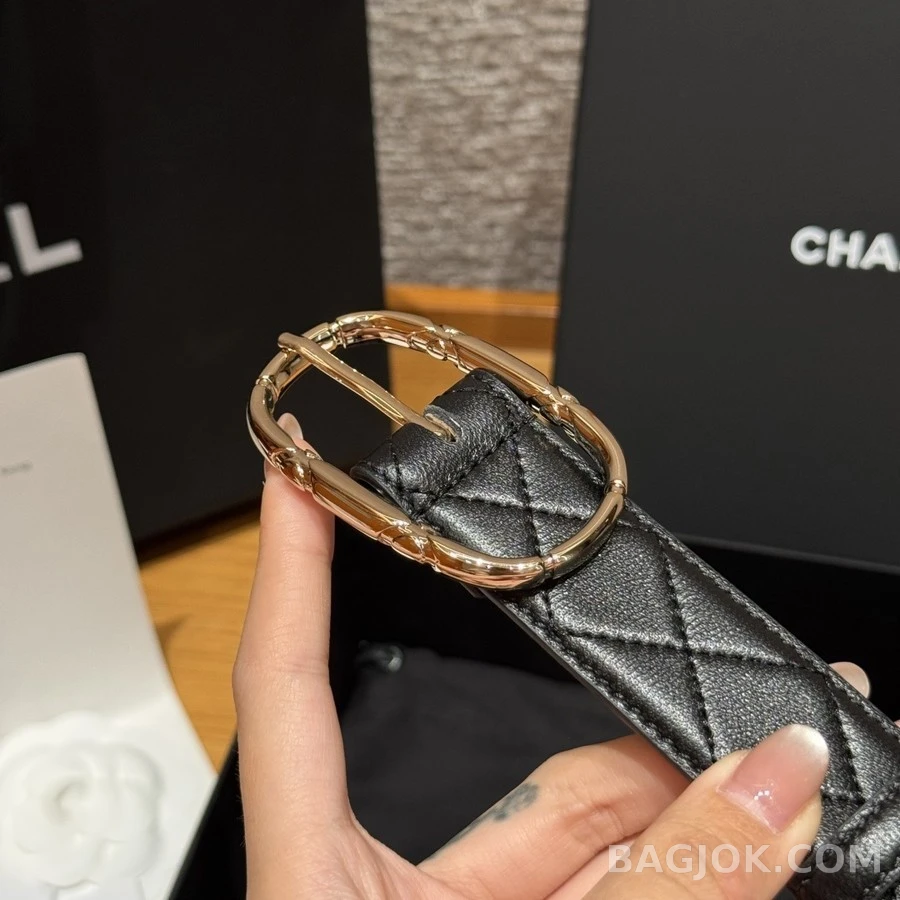샤넬 샤넬 퀼팅 로고 벨트 상세 이미지