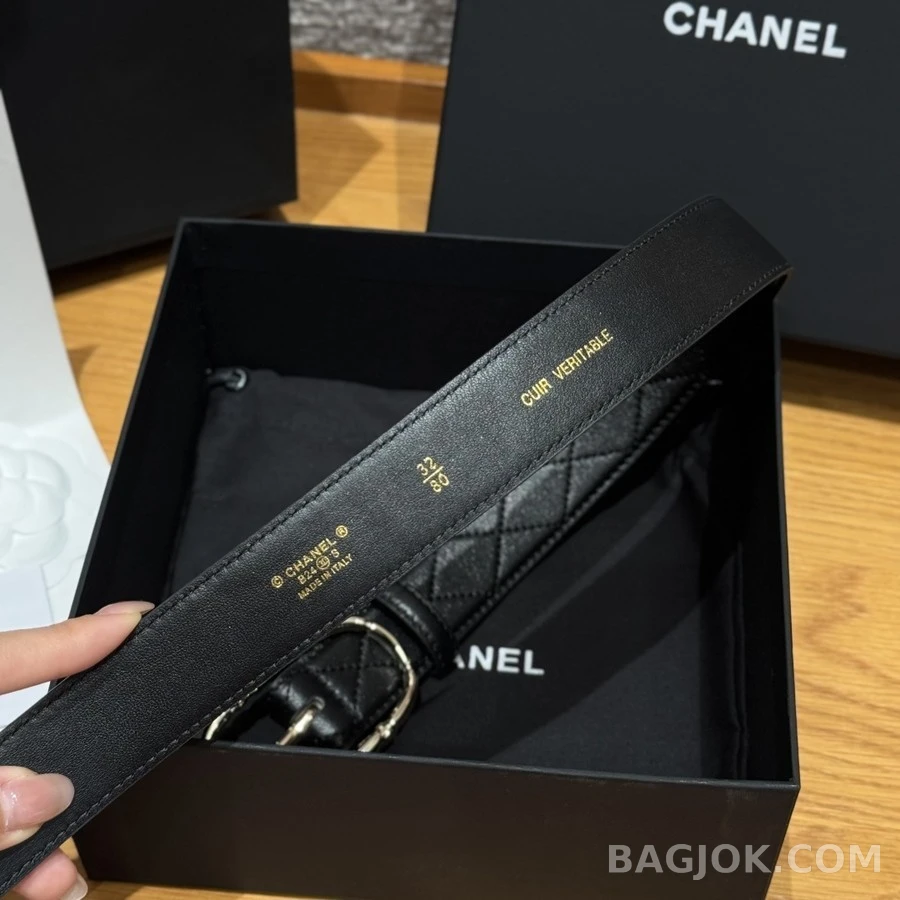 샤넬 샤넬 퀼팅 로고 벨트 상세 이미지