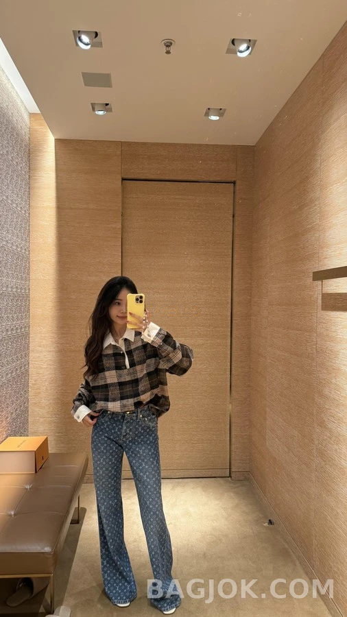 루이비통 루이비통 격자 체크 셔츠 상세 이미지