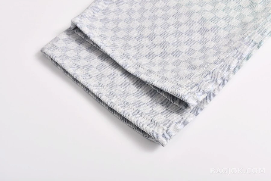 루이비통 루이비통 그라데이션 깅엄 데님 팬츠 상세 이미지