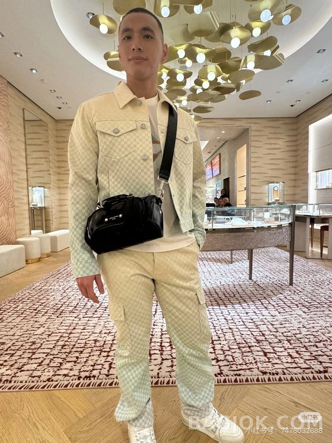 루이비통 루이비통 그라데이션 깅엄 데님 팬츠 상세 이미지