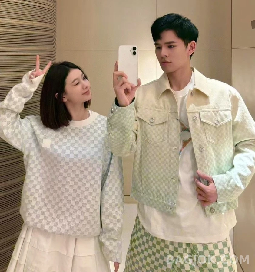 루이비통 루이비통 다미에 그라데이션 자카드 데님 자켓 상세 이미지