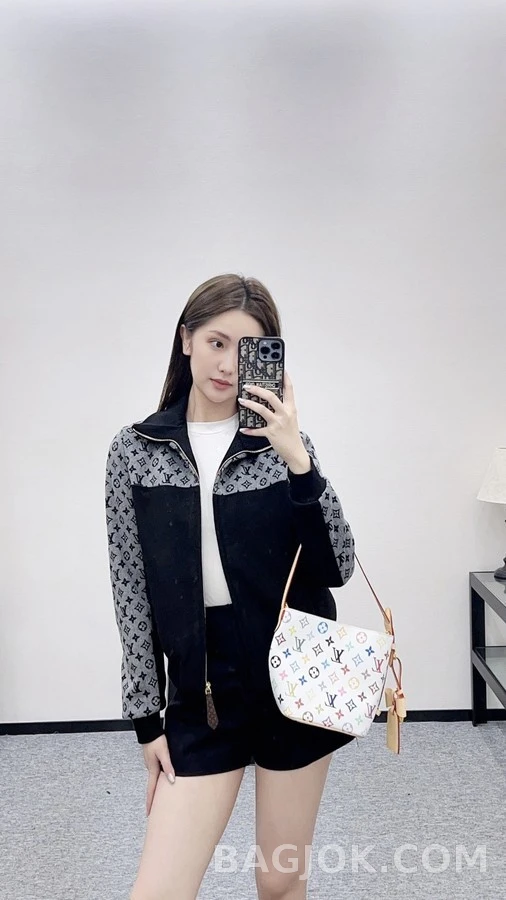 루이비통 루이비통 모노그램 배색 울 자켓 상세 이미지