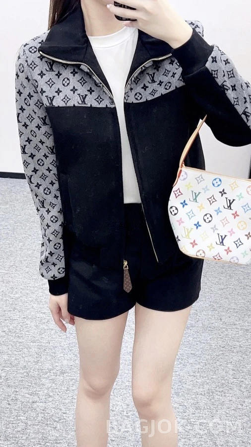 루이비통 루이비통 모노그램 배색 울 자켓 상세 이미지