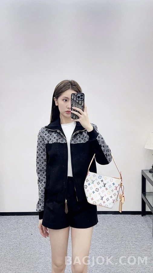 루이비통 루이비통 모노그램 배색 울 자켓 상세 이미지