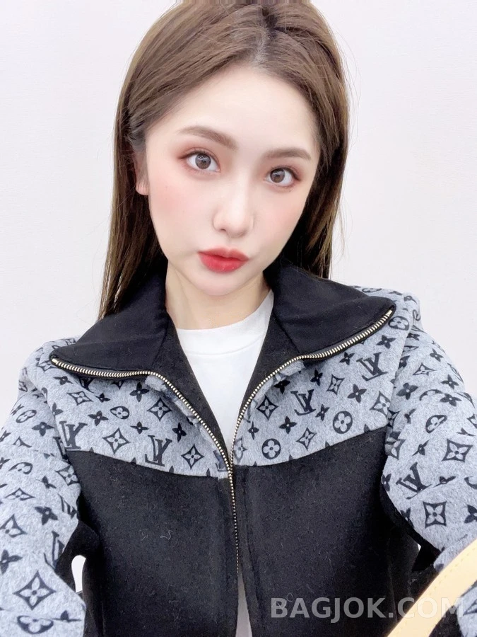 루이비통 루이비통 모노그램 배색 울 자켓 상세 이미지