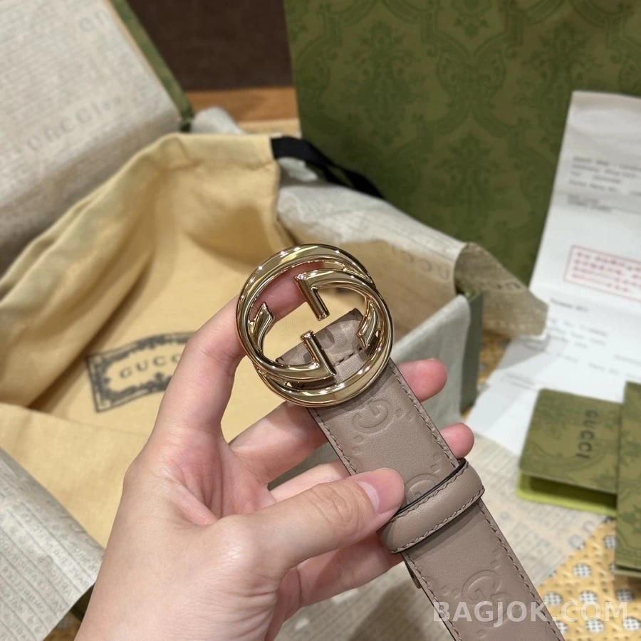 구찌 구찌 로고 가죽 벨트 상세 이미지