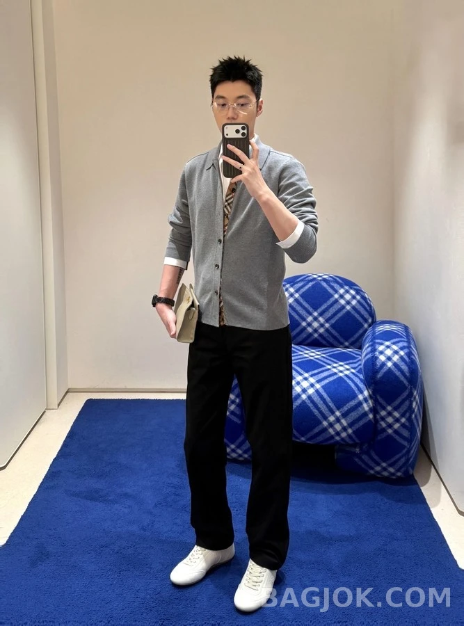 버버리 버버리 체크 패턴 울 가디건 상세 이미지