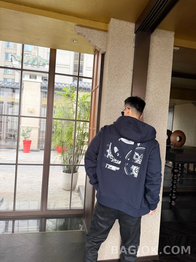 에르메스 에르메스 마술 문양 패치 자수 후드 집업 상세 이미지