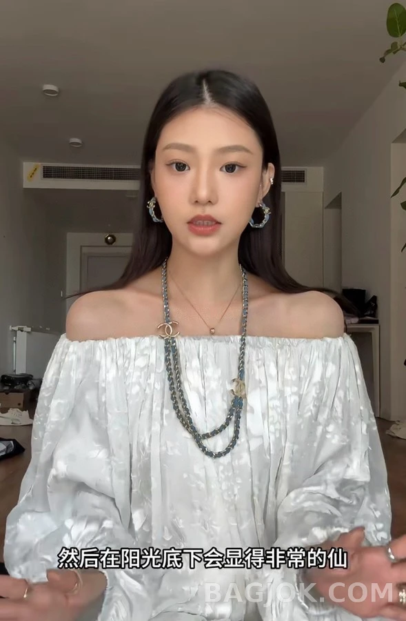 샤넬 샤넬 데님 체인 더블C 귀걸이 상세 이미지