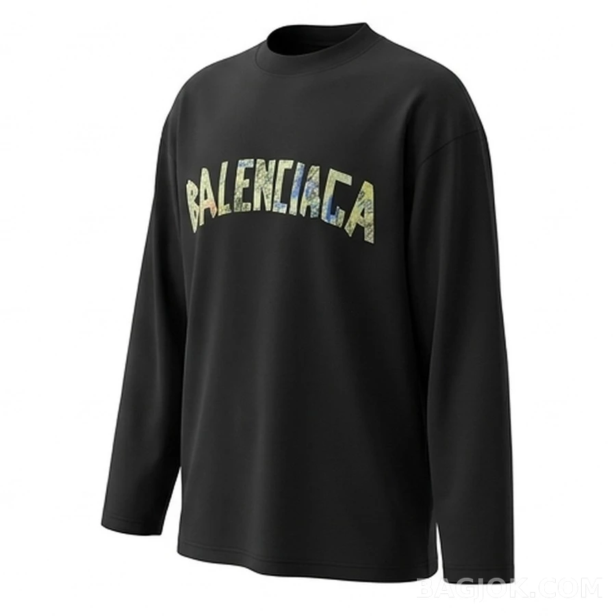 발렌시아가 발렌시아가 디지털 그래피티 로고 긴팔 티셔츠 상세 이미지