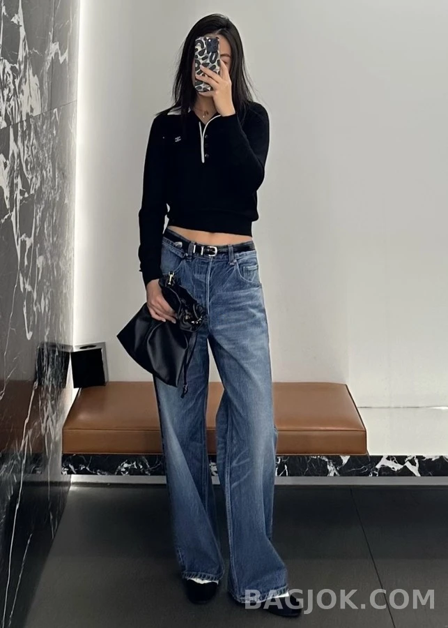 셀린느 셀린느 트리옹프 자수 니트 폴로셔츠 상세 이미지