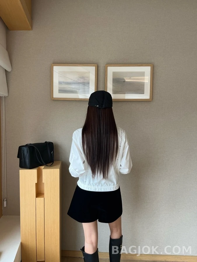 셀린느 셀린느 트리옹프 레이스 패널 드로스트링 셔츠 상세 이미지