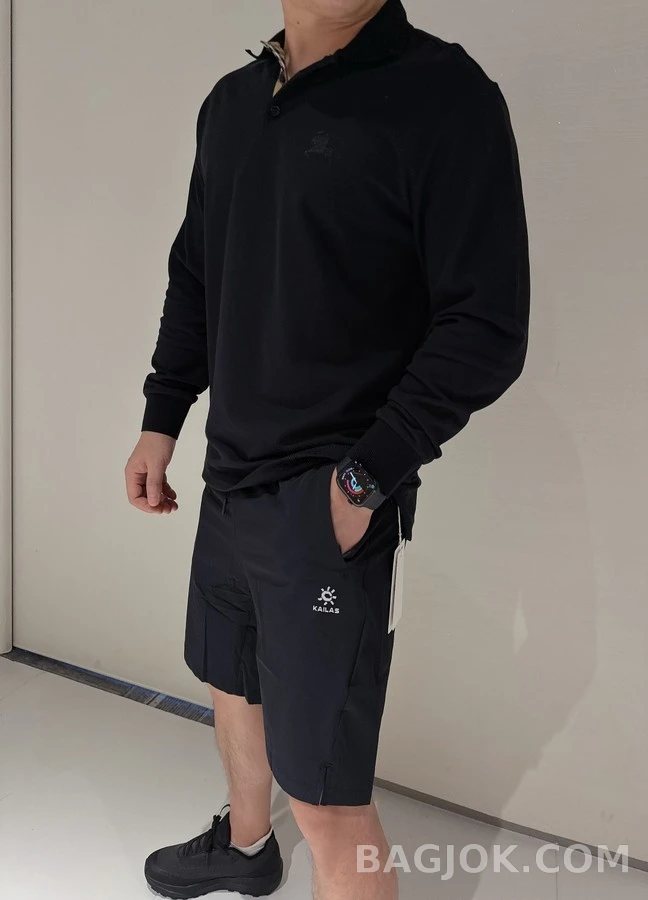 버버리 버버리 이퀘스트리안 나이트 롱 슬리브 폴로 셔츠 상세 이미지