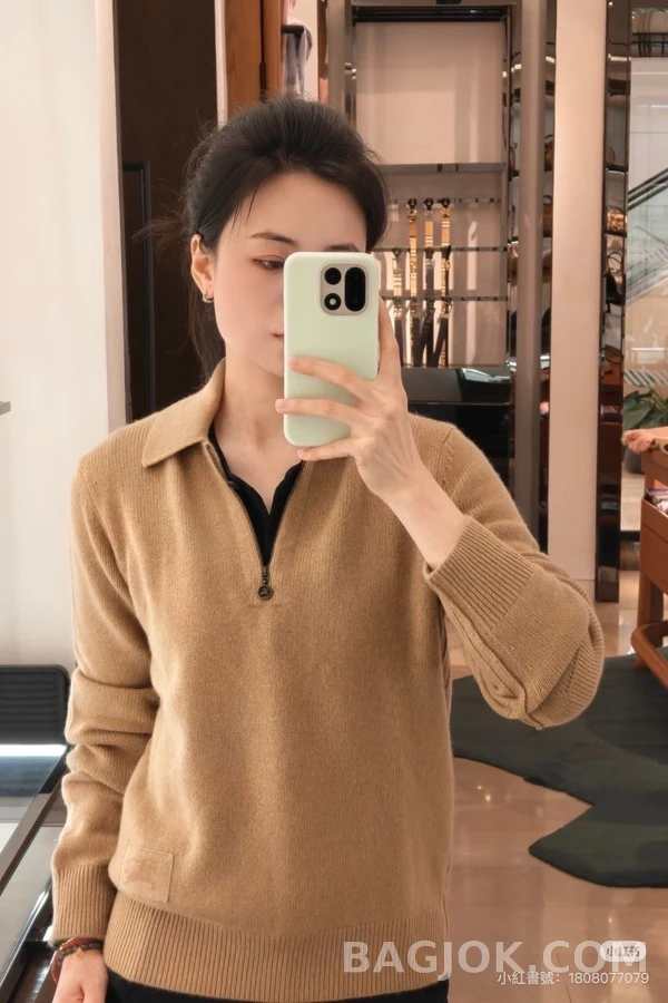 버버리 버버리 폴로 반집업 긴팔 티셔츠 상세 이미지