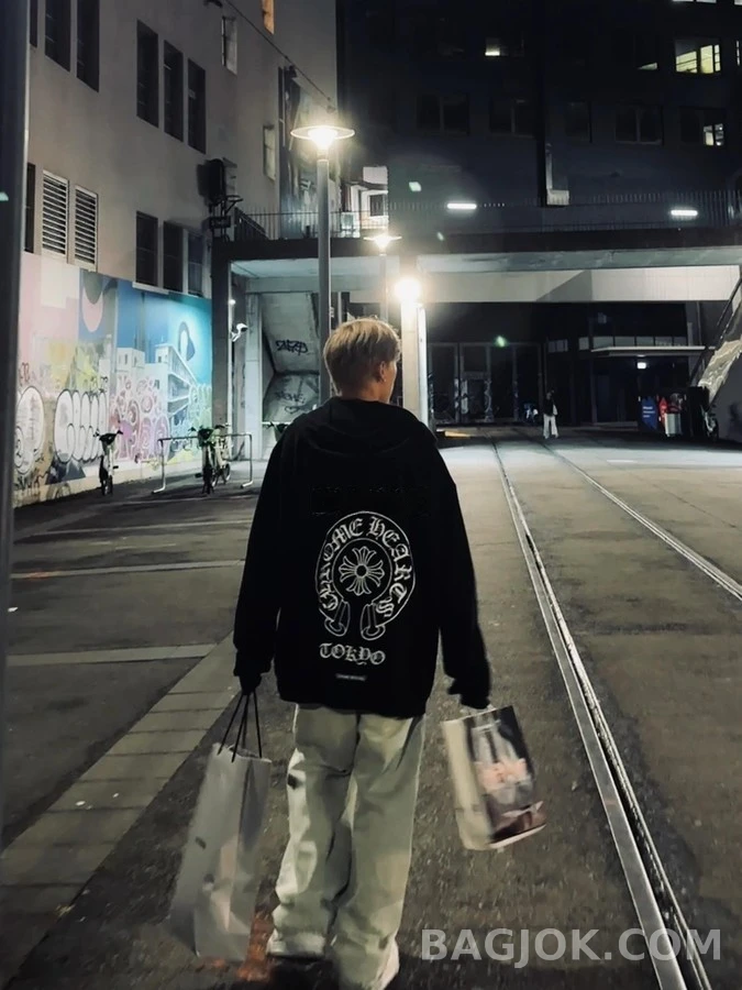 크롬하츠 크롬하츠 말굽 로고 프린트 후드 집업 상세 이미지