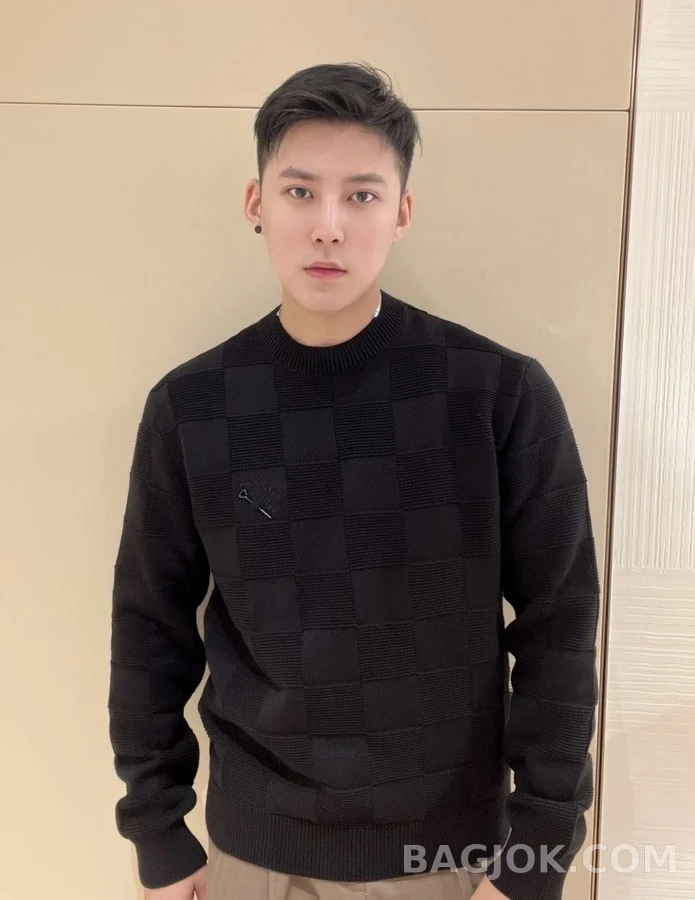 루이비통 루이비통 다미에 라운드넥 니트 상세 이미지