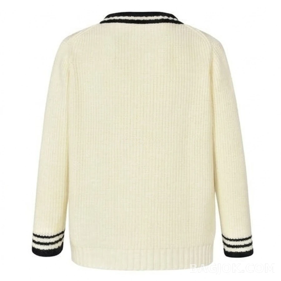 미우미우 미우미우 로고 배색 가디건 상세 이미지
