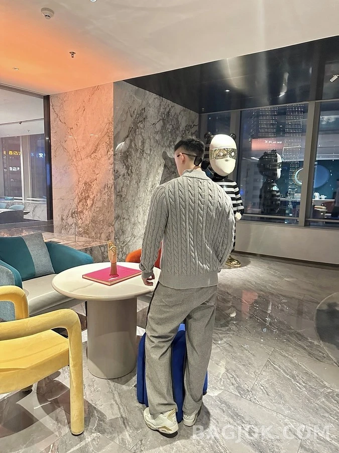 폴로 랄프 로렌 폴로 랄프 로렌 꽈배기 쿼터집 니트 상세 이미지