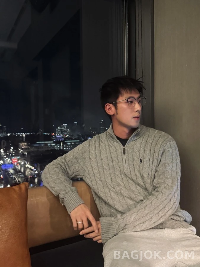 폴로 랄프 로렌 폴로 랄프 로렌 꽈배기 쿼터집 니트 상세 이미지