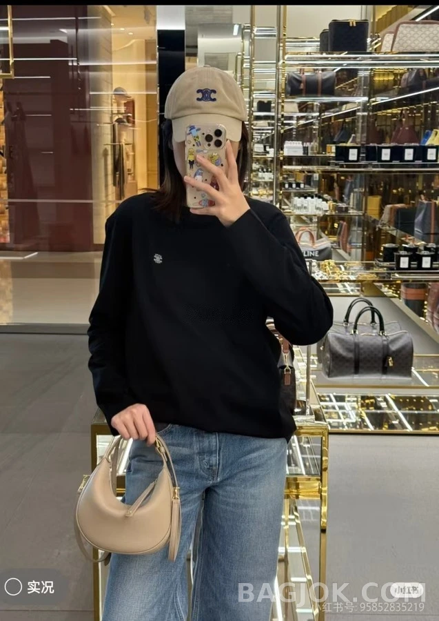 셀린느 셀린느 트리옹프 리브드 긴팔 티셔츠 상세 이미지