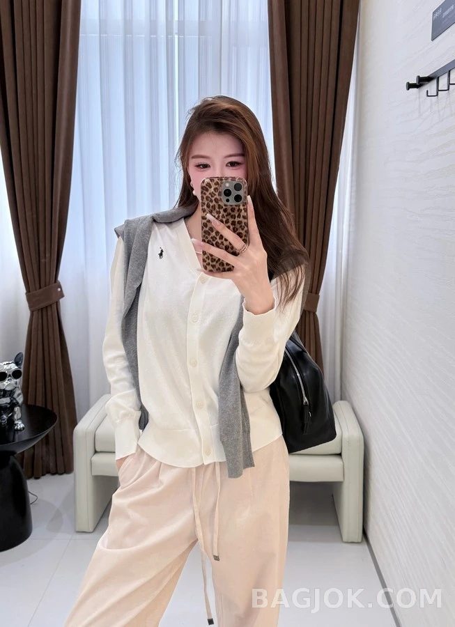 폴로 랄프 로렌 폴로 랄프 로렌 폴로 플레이어 V넥 가디건 상세 이미지