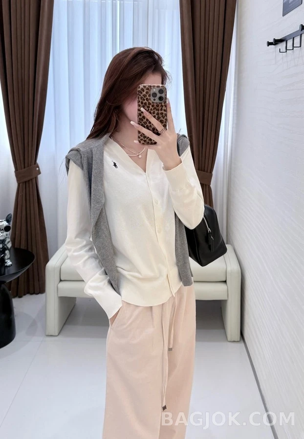 폴로 랄프 로렌 폴로 랄프 로렌 폴로 플레이어 V넥 가디건 상세 이미지