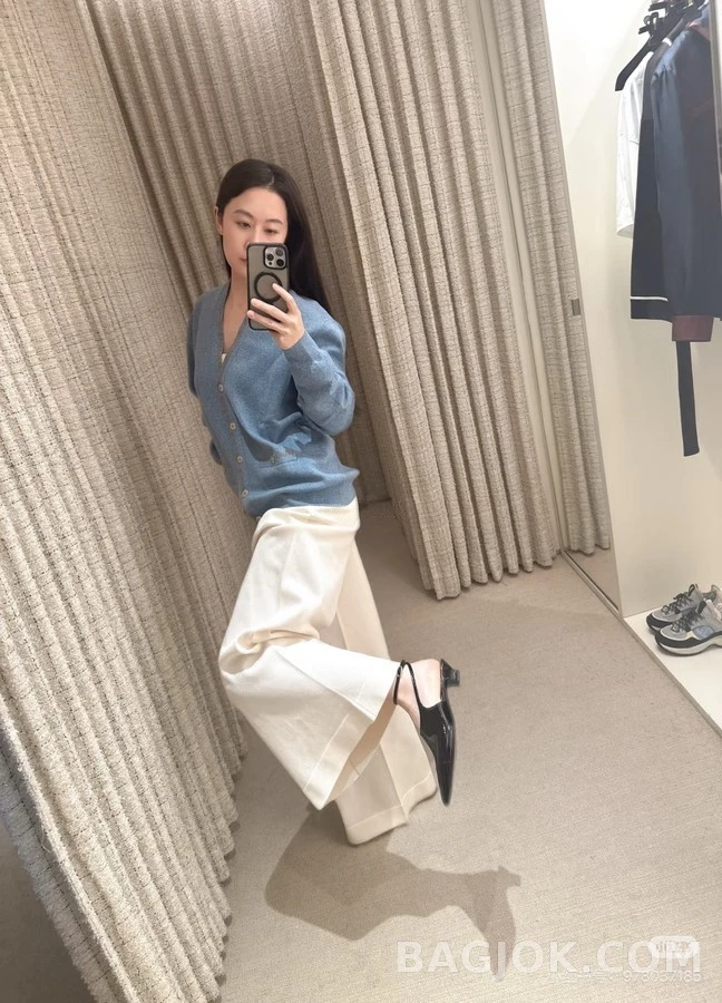 샤넬 샤넬 페이턴트 뾰족코 슬링백 힐 상세 이미지