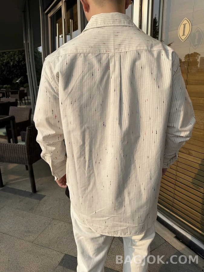 샤넬 샤넬 별점 자수 스트라이프 셔츠 상세 이미지