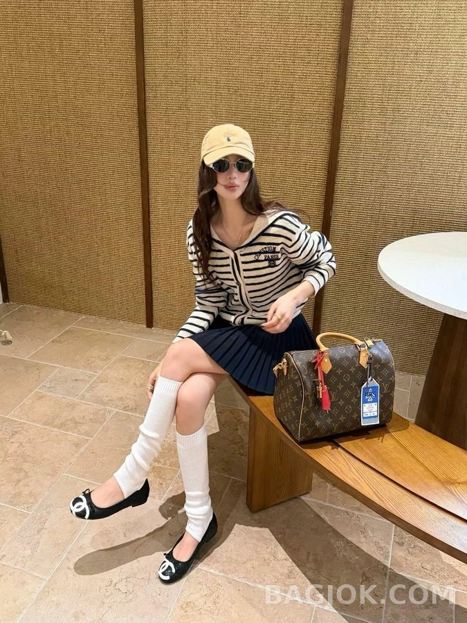 디올 디올 세일러 칼라 스트라이프 가디건 상세 이미지