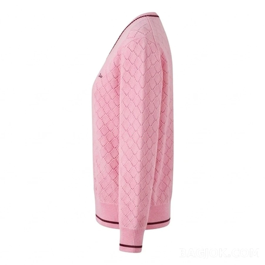 디올 디올 다이아 펀칭 V넥 니트 상세 이미지