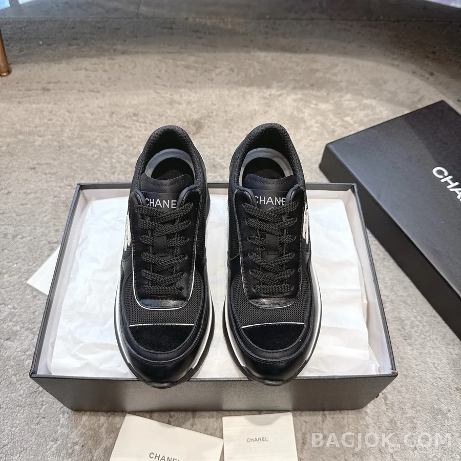 샤넬 샤넬 Double C 로고 청키 스니커즈 상세 이미지