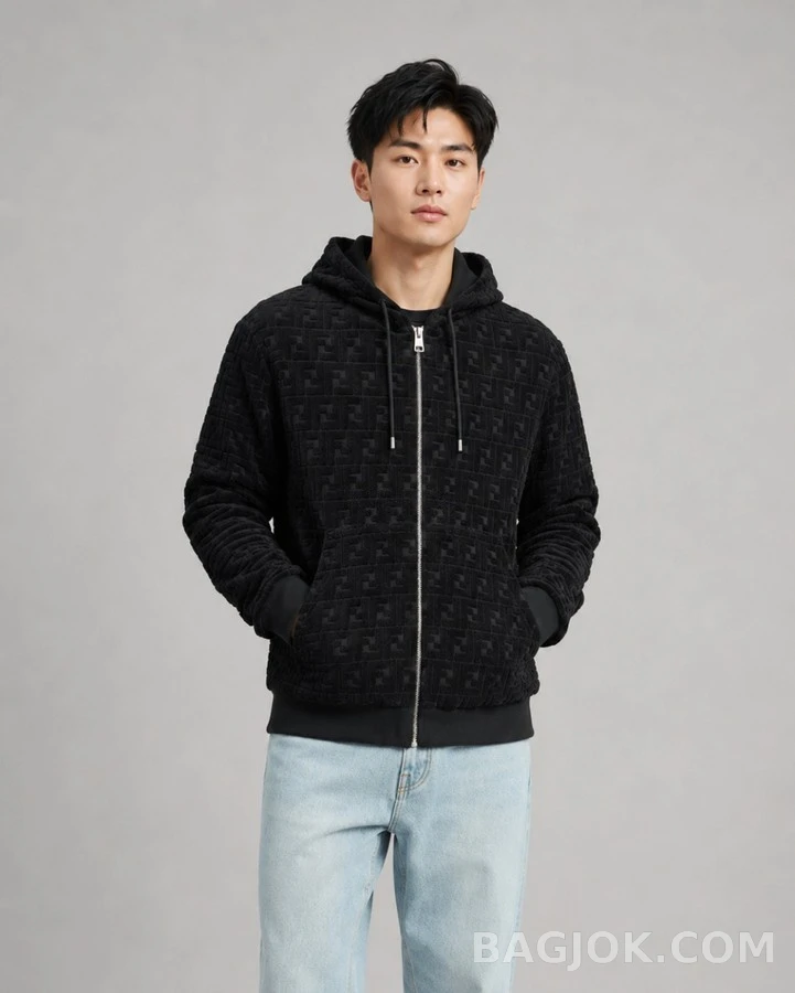 펜디 펜디 엠보싱 후드 집업 상세 이미지