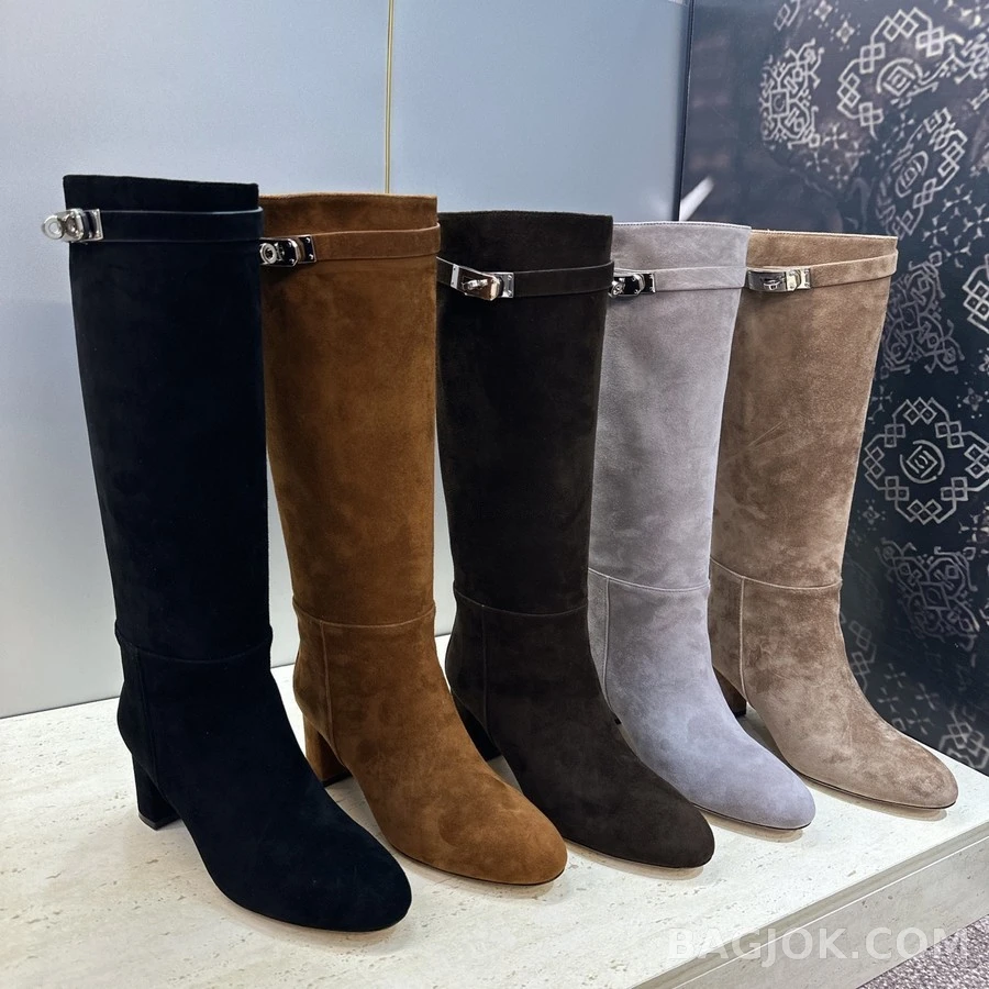 에르메스 에르메스 켈리 스웨이드 롱부츠 상세 이미지