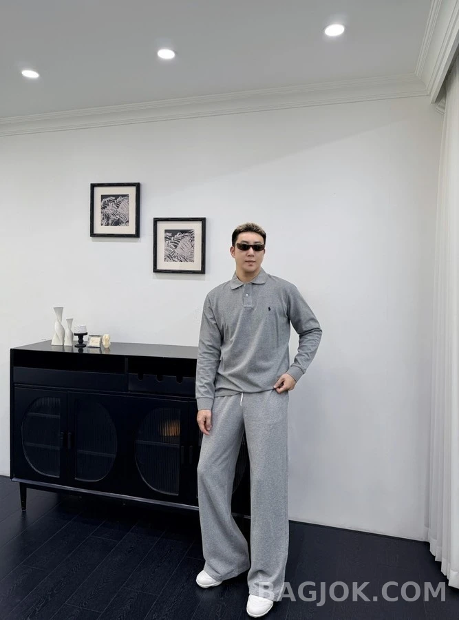 폴로 랄프 로렌 폴로 랄프 로렌 자수 긴팔 폴로 티셔츠 상세 이미지