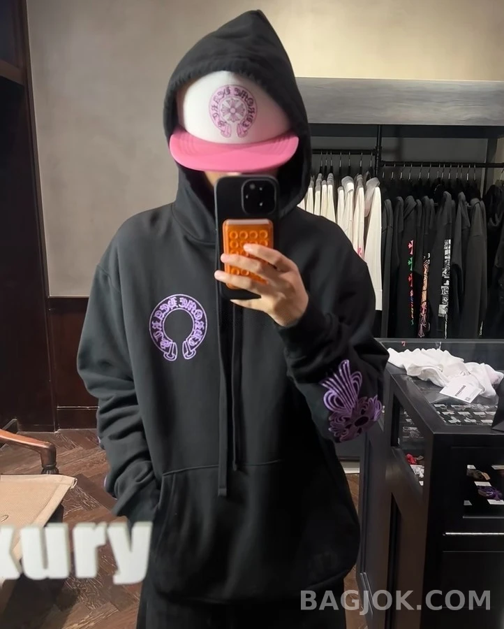 크롬하츠 크롬하츠 말굽 로고 프린트 후드 상세 이미지