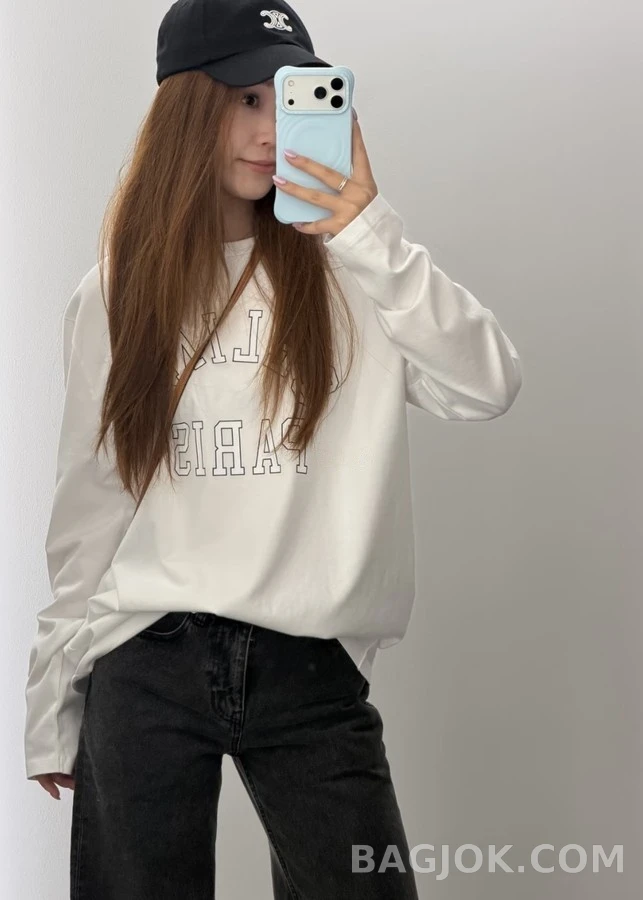 셀린느 셀린느 레터링 긴팔 티셔츠 상세 이미지