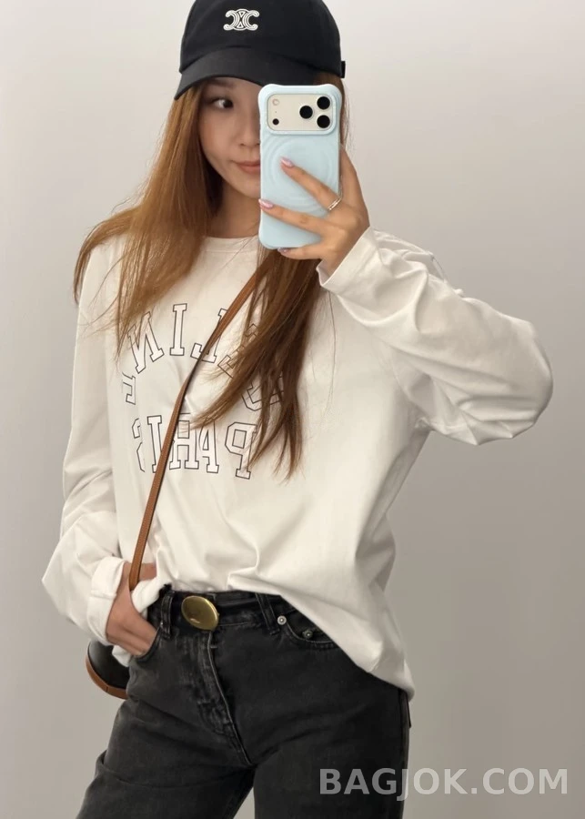 셀린느 셀린느 레터링 긴팔 티셔츠 상세 이미지