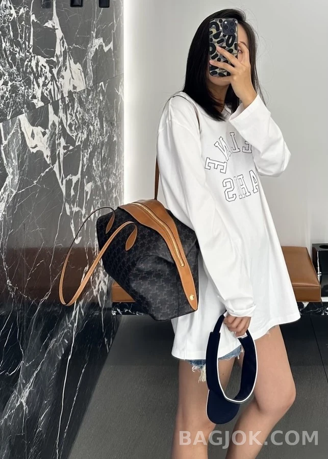 셀린느 셀린느 레터링 긴팔 티셔츠 상세 이미지