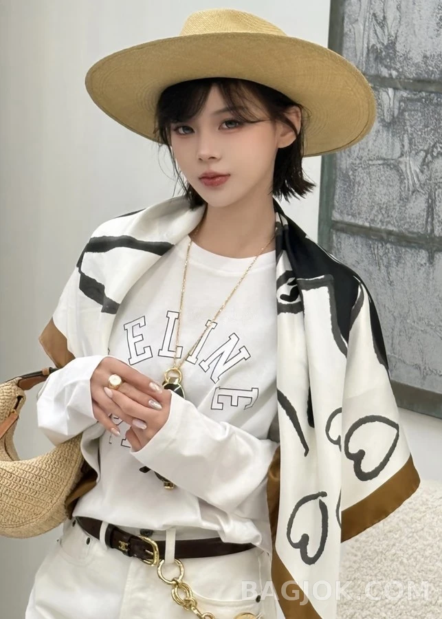 셀린느 셀린느 레터링 긴팔 티셔츠 상세 이미지