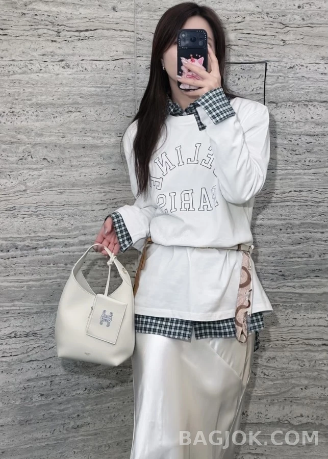 셀린느 셀린느 레터링 긴팔 티셔츠 상세 이미지